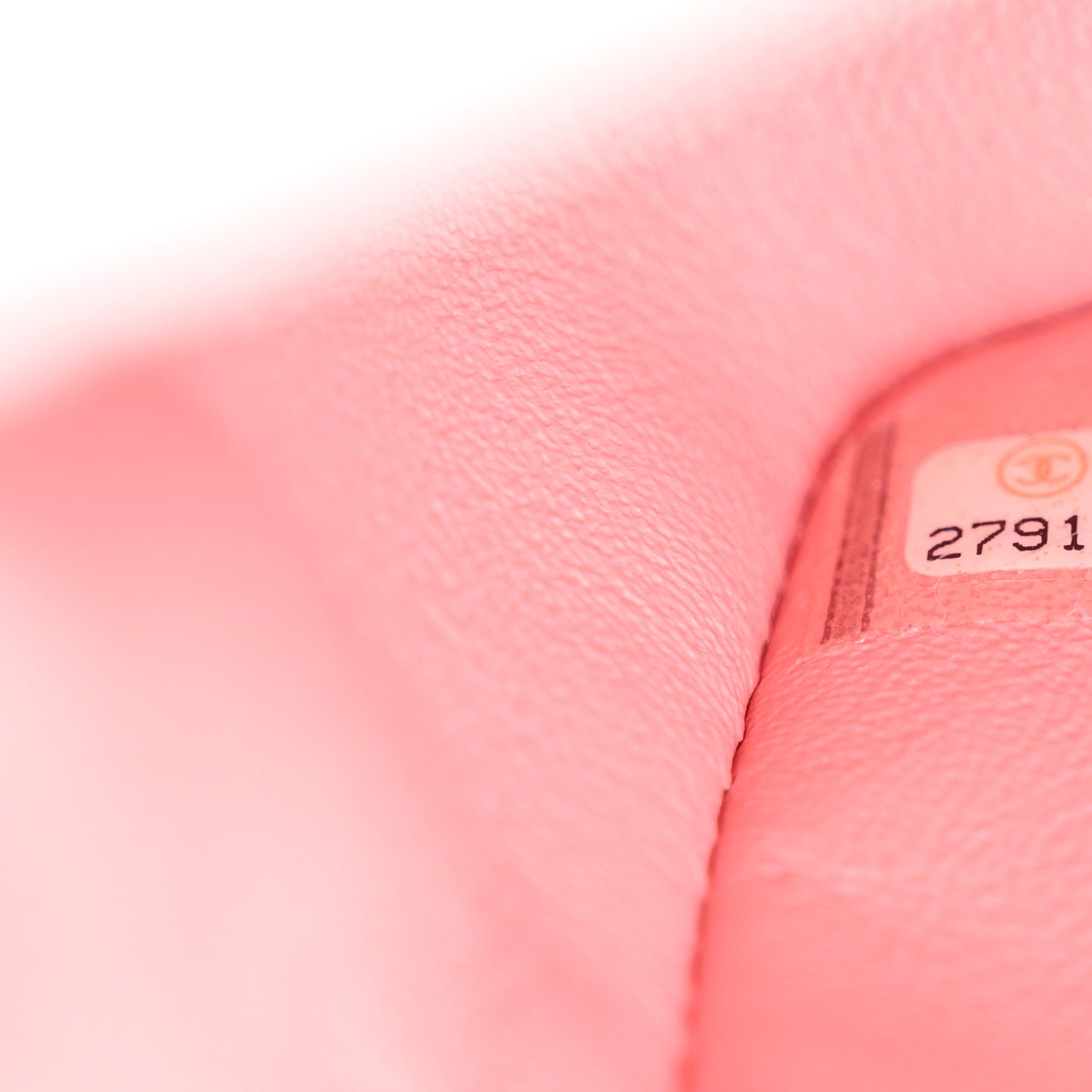 Lambskin Quilted Mini Rectangular Flap Pink