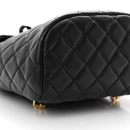Chanel Lambskin Quilted Mini Urban Spirit Backpack Black 11 of 12