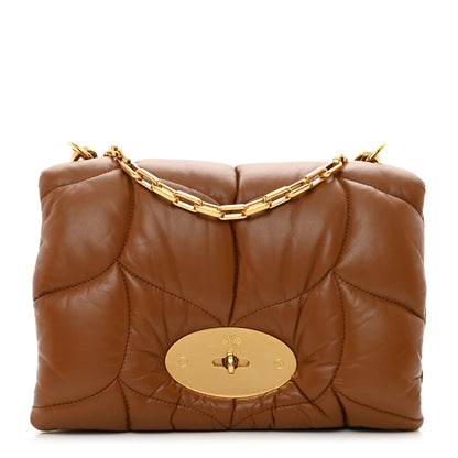 Mulberry Nappa Pillow Quilted Little Softie Bag Tobacco Brown 1 of 9