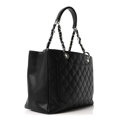 Chanel Caviar Quilted Grand Shopping Tote GST Black 3 of 10