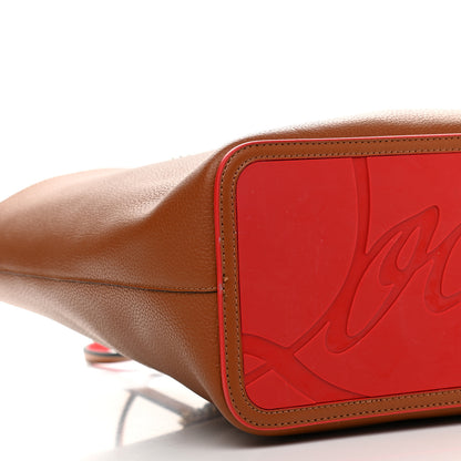 Christian Louboutin Calfskin Spikes East West Cabata Tote Cannelle 8 of 9