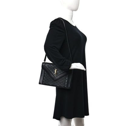 Saint Laurent Lambskin Quilted Mini Gaby Satchel Black 2 of 11