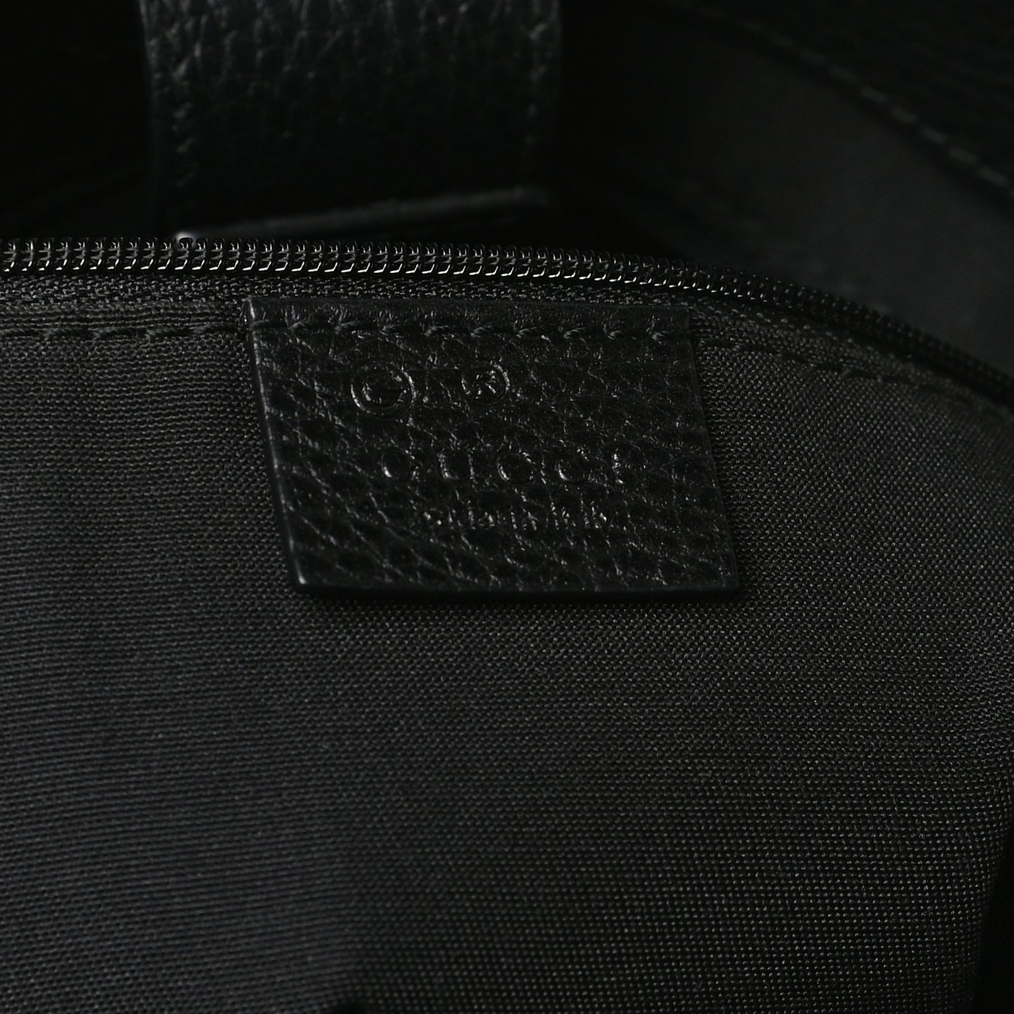 Pebbled Calfskin Bamboo Tassel Tote Black
