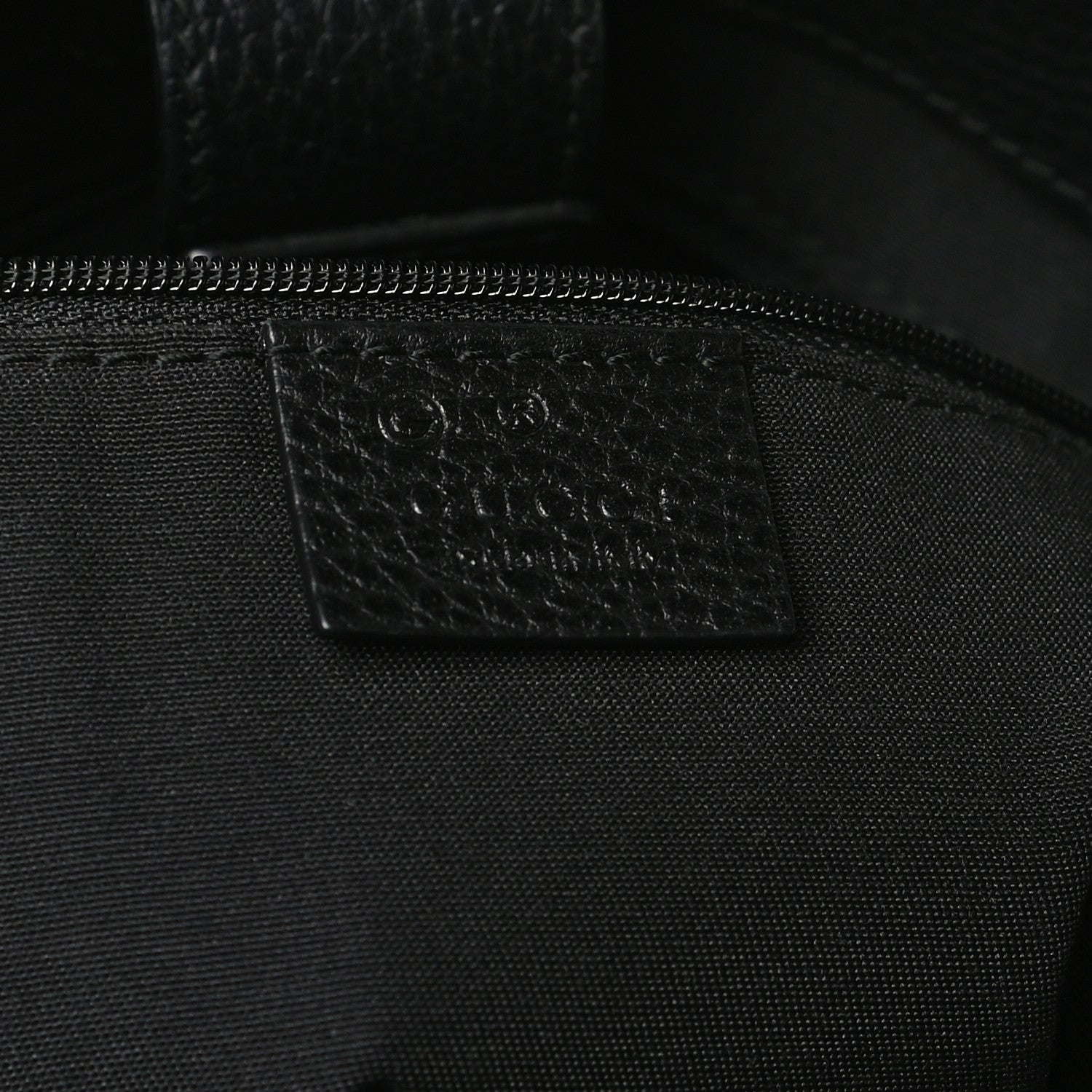 Gucci Pebbled Calfskin Bamboo Tassel Tote Black 5 of 12