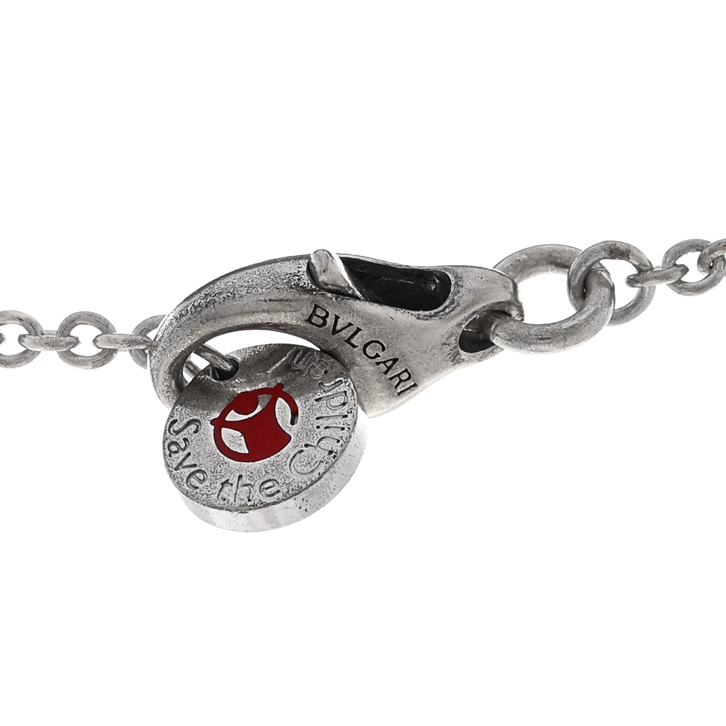 Sterling Silver Ceramic Save The Children Pendant Necklace