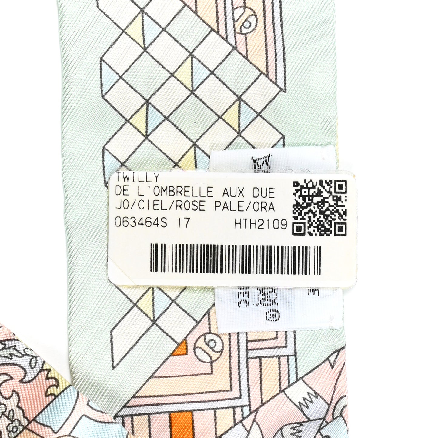 Silk De l'Ombrelle Aux Duels Twilly Ciel Rose Pale Orange