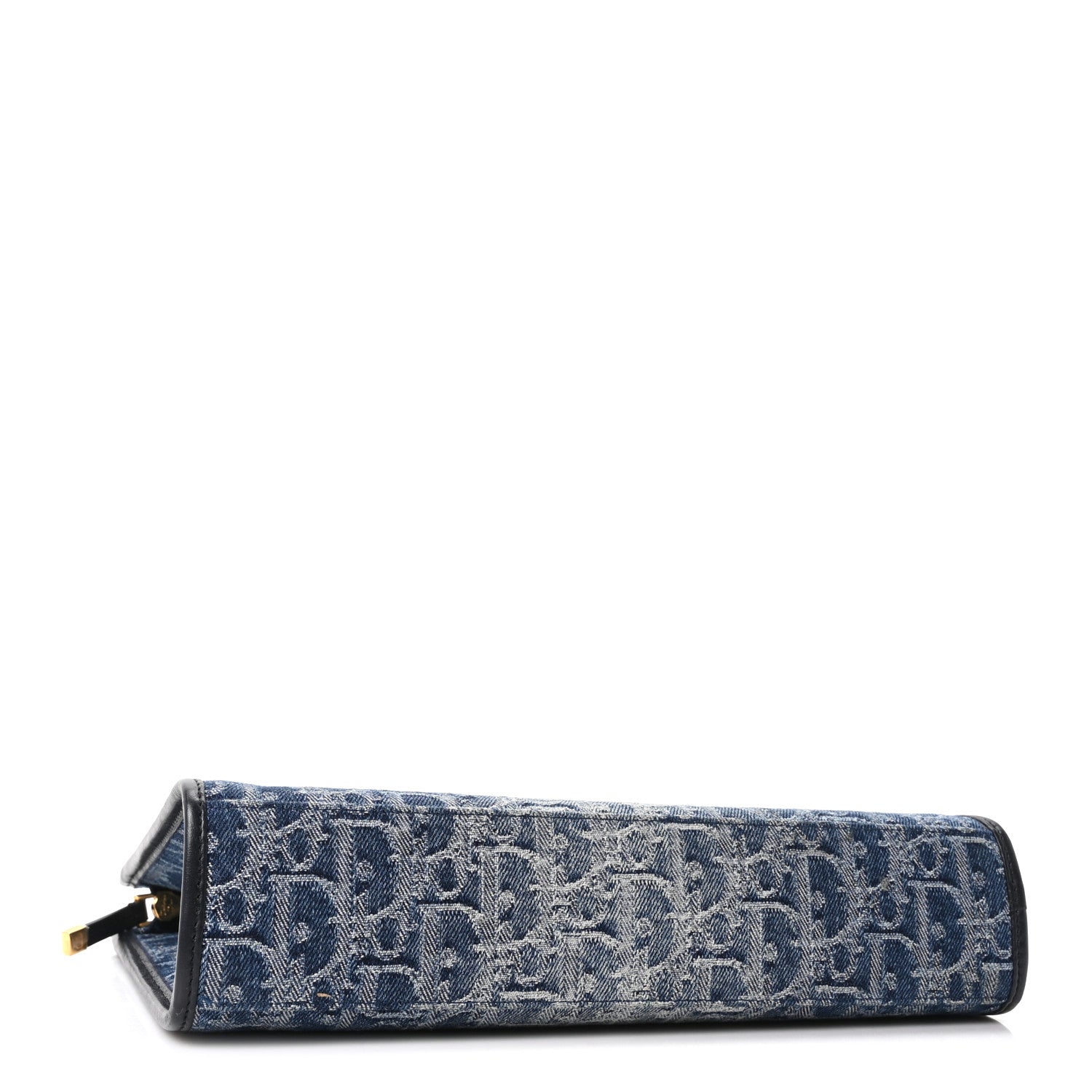 Christian Dior Denim Jacquard Oblique 30 Montaigne Dea Pouch  Blue 4 of 10
