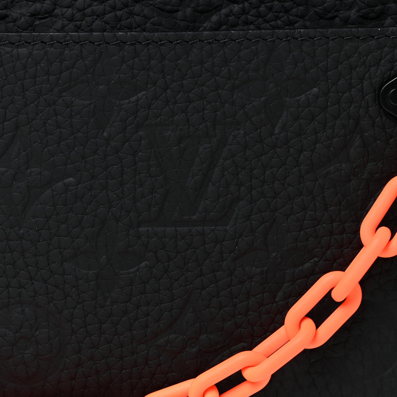 Louis Vuitton Taurillon Monogram Uniformes Solar Ray Soft Pochette Volga Belt Bag Black 7 of 10