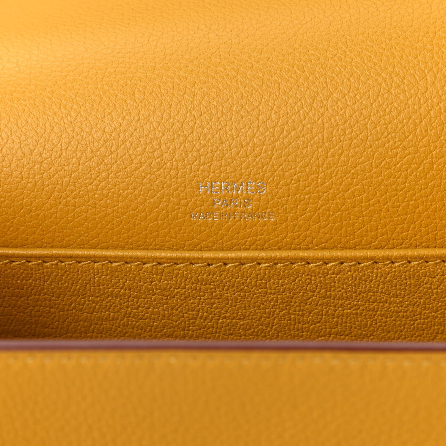 Hermes Evercolor Mini Sac Roulis Jaune Ambre 8 of 10
