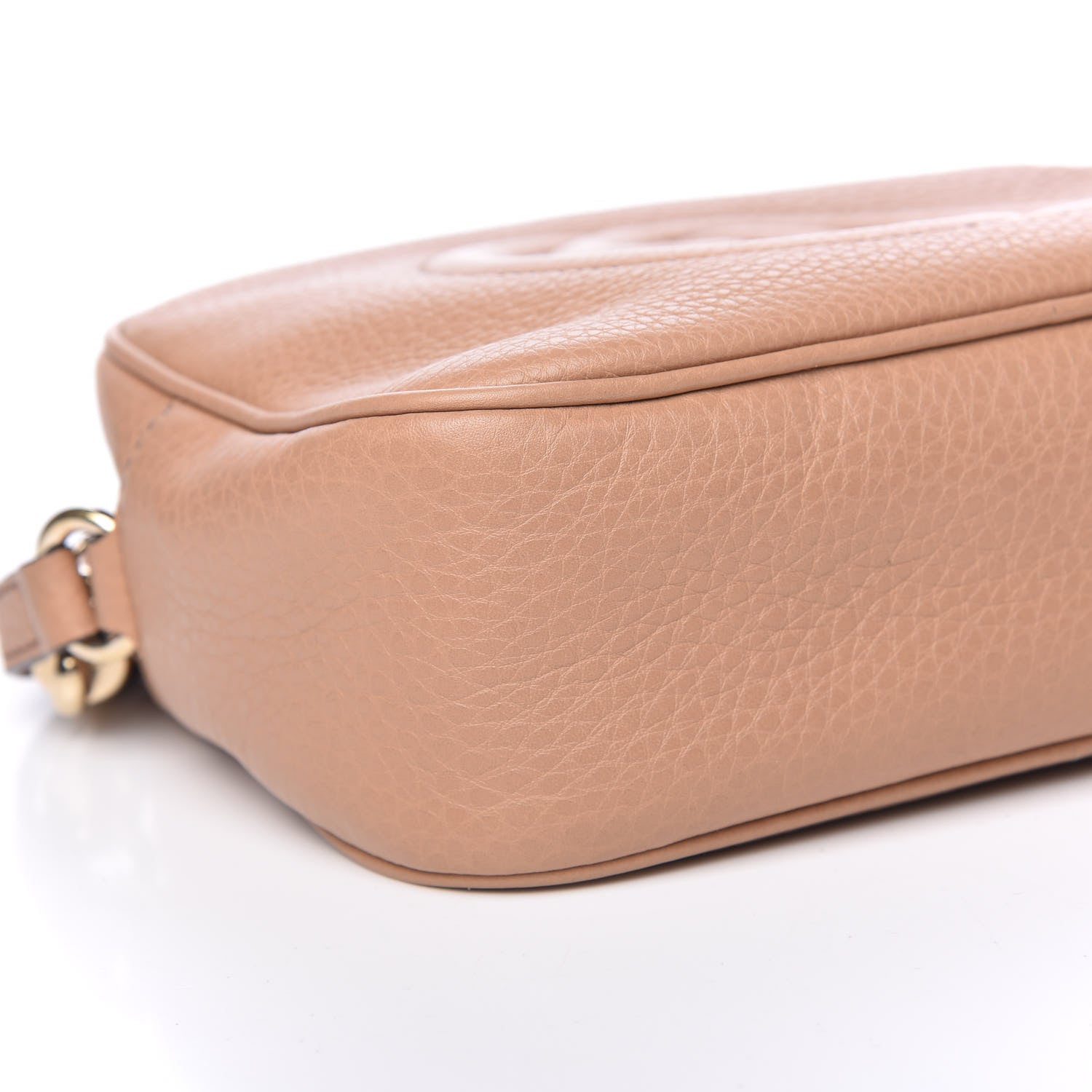 Gucci Pebbled Calfskin Small Soho Disco Bag Camelia 8 of 9