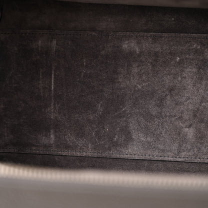 Saint Laurent Grained Calfskin Medium Cabas Rive Gauche Coal 11 of 12