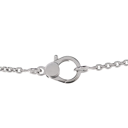 Hermes 18K White Gold Diamond Finesse Pendant Necklace 7 of 13