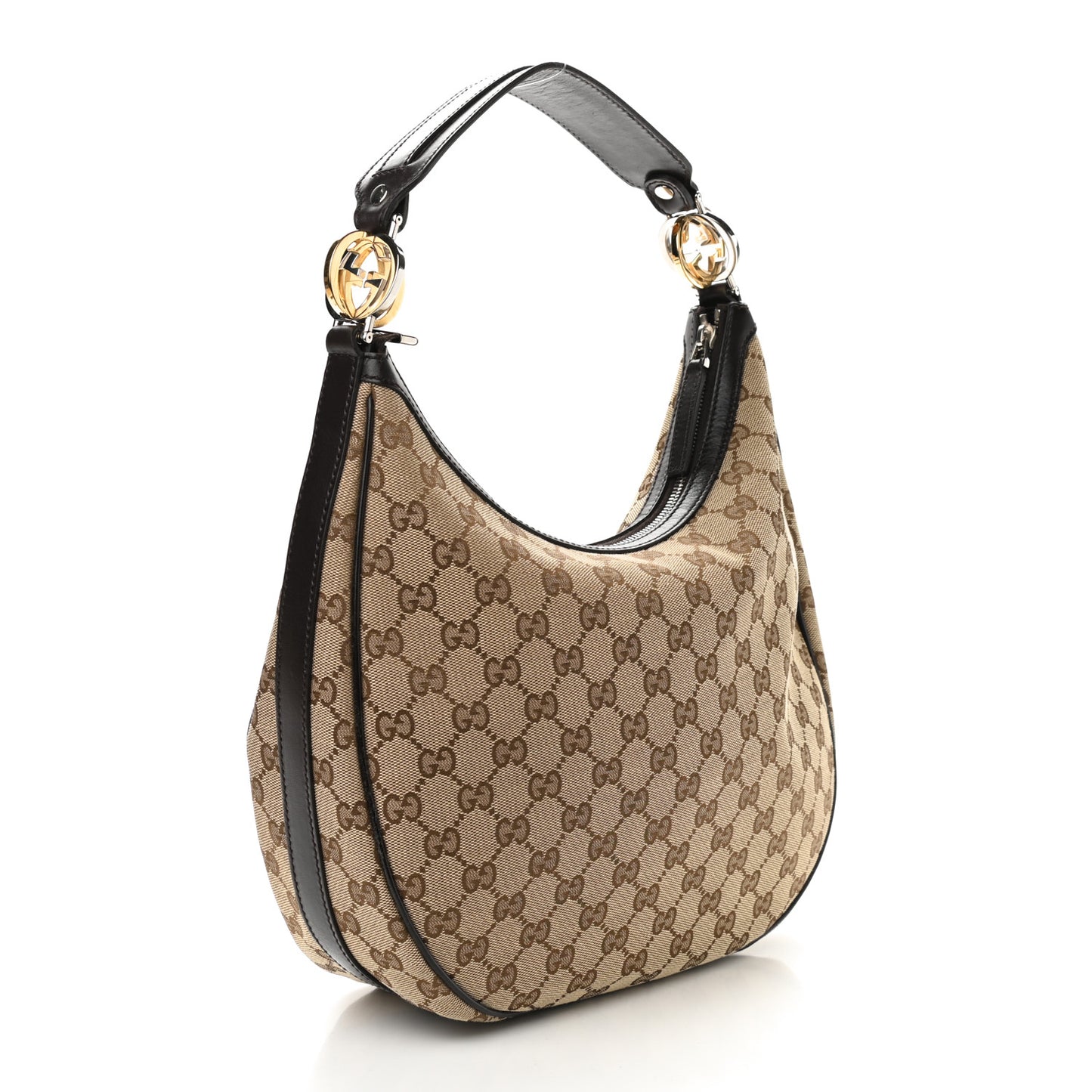 Monogram Medium GG Twins Hobo Dark Brown