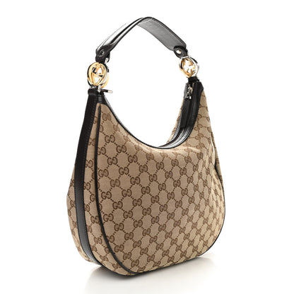Gucci Monogram Medium GG Twins Hobo Dark Brown 2 of 9