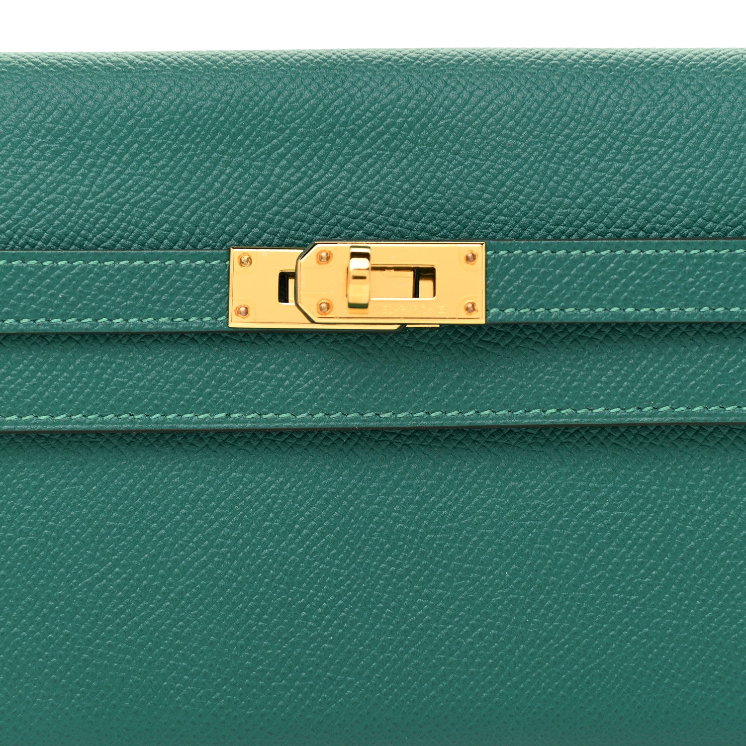Hermes Epsom Kelly Longue Wallet Malachite 8 of 12