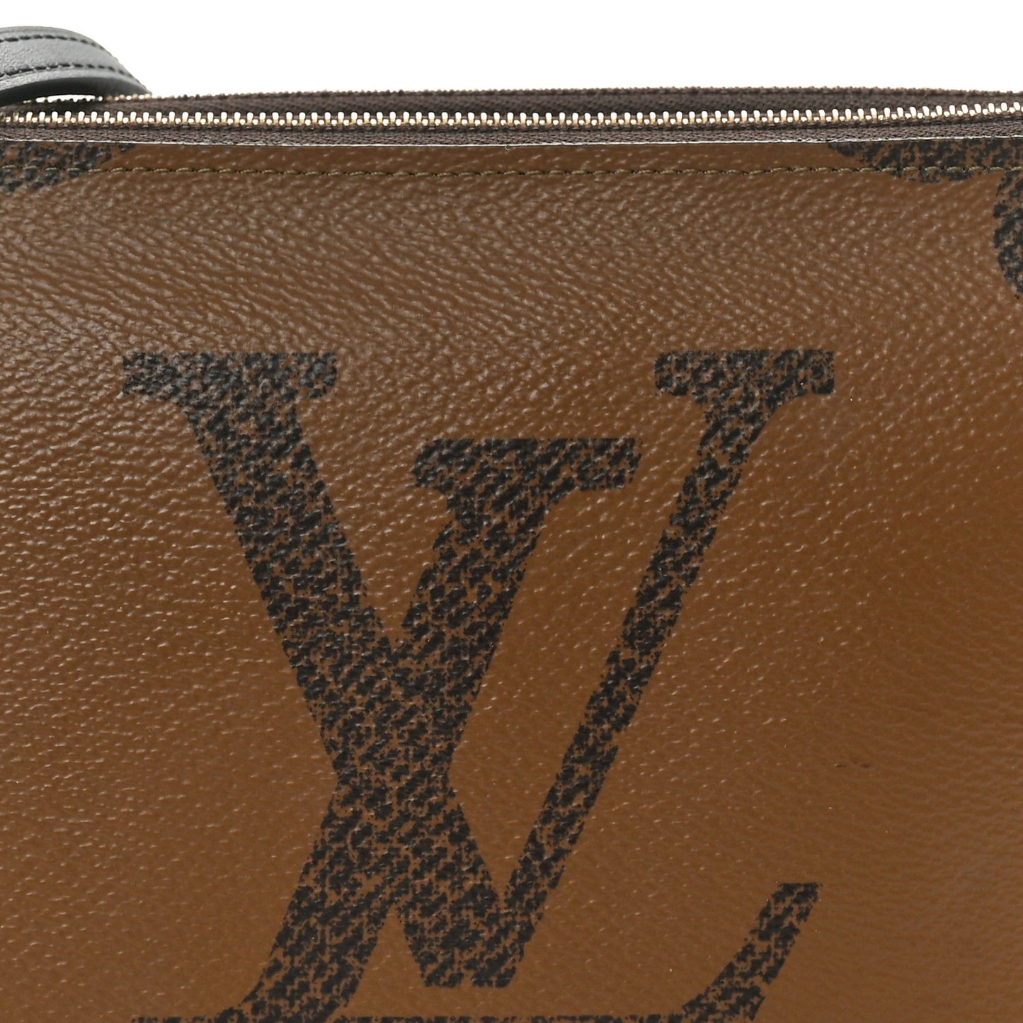 Reverse Monogram Giant Double Zip Pochette