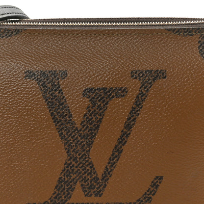 Louis Vuitton Reverse Monogram Giant Double Zip Pochette 7 of 9