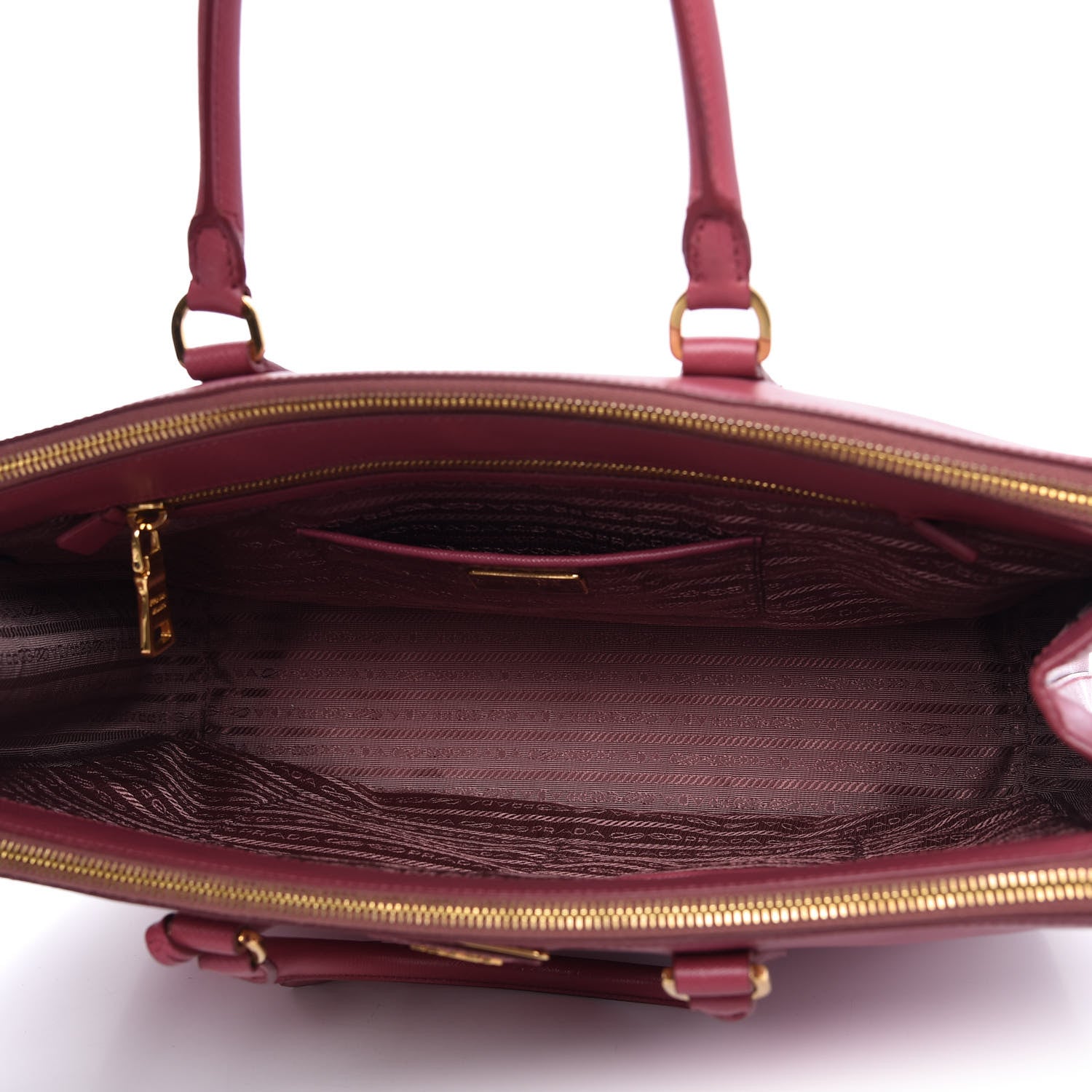 Prada Saffiano Large Galleria Double Zip Tote Bruyere 5 of 10