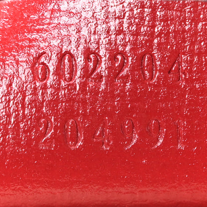 Gucci GG Supreme Monogram Azalea Calfskin Horsebit 1955 Shoulder Bag Beige Ebony New Cherry Red 7 of 10