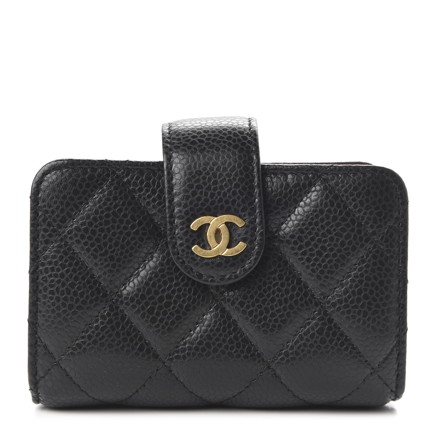 Chanel Caviar Quilted Gusseted Card Holder Black 1 of 11