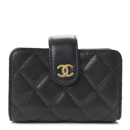 Chanel Caviar Quilted Gusseted Card Holder Black 1 of 11