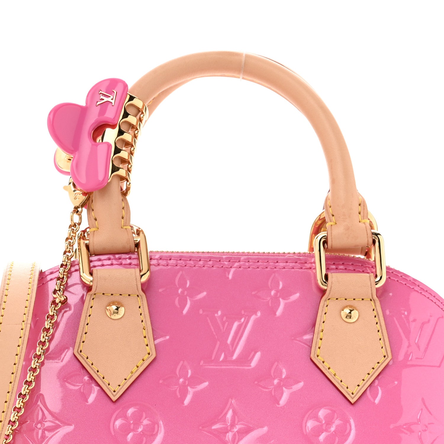 Louis Vuitton Vernis Alma BB Neon Pink 7 of 13