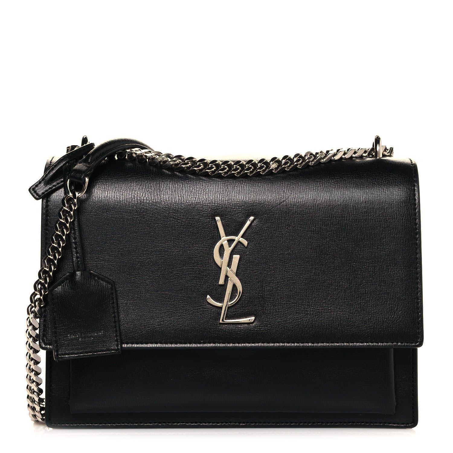 Saint Laurent Calfskin Medium Monogram Sunset Black 1 of 12