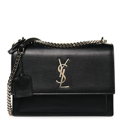 Saint Laurent Calfskin Medium Monogram Sunset Black 1 of 12