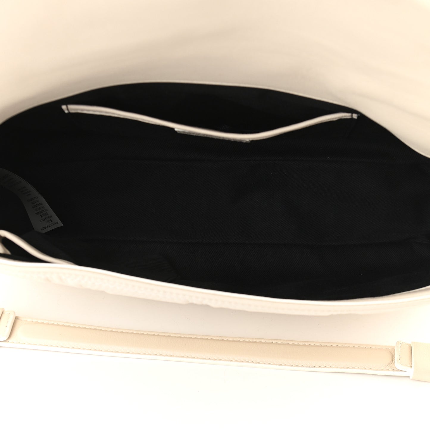 Calfskin Icon Quilted Flap White