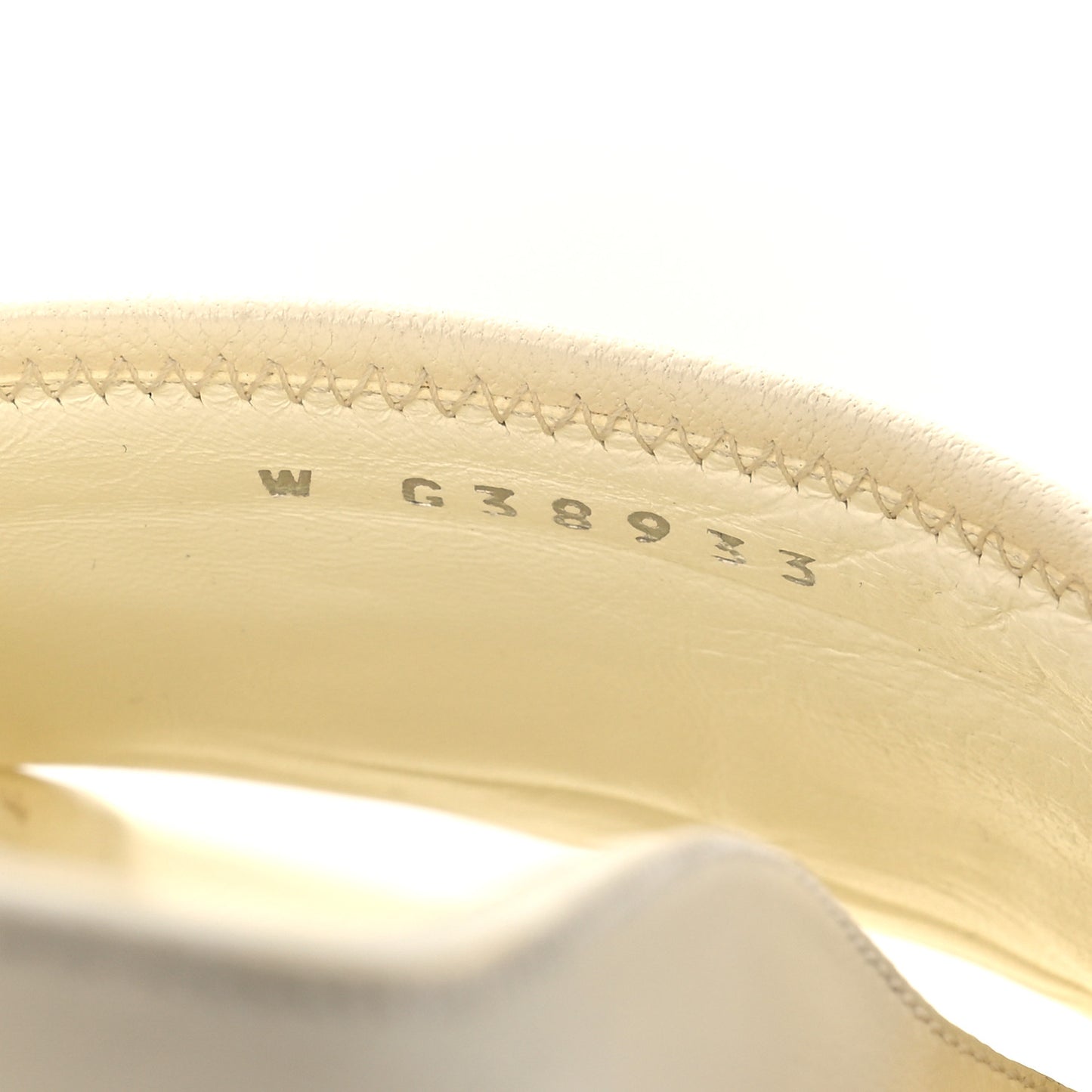 Lambskin Cha-Nel Mule Sandals 38 Ivory Multicolor