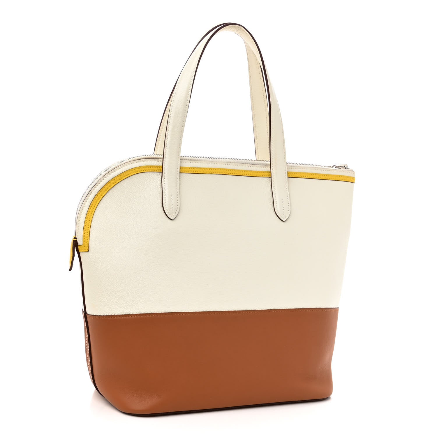 Hermes Evercolor Swift Transat Sailor Bag Gold White Jaune De Naples 3 of 9