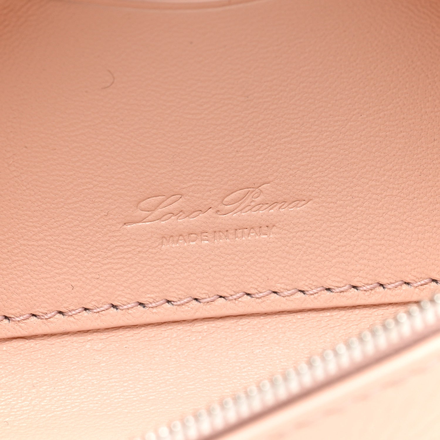 Loro Piana Grained Calfskin Extra Pocket Mini Pouch Candoglia Marble 6 of 9
