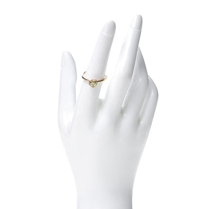 Tiffany 18K Rose Gold Fancy Light Yellow Diamond Bezet Heart Ring 55 7.25 2 of 5