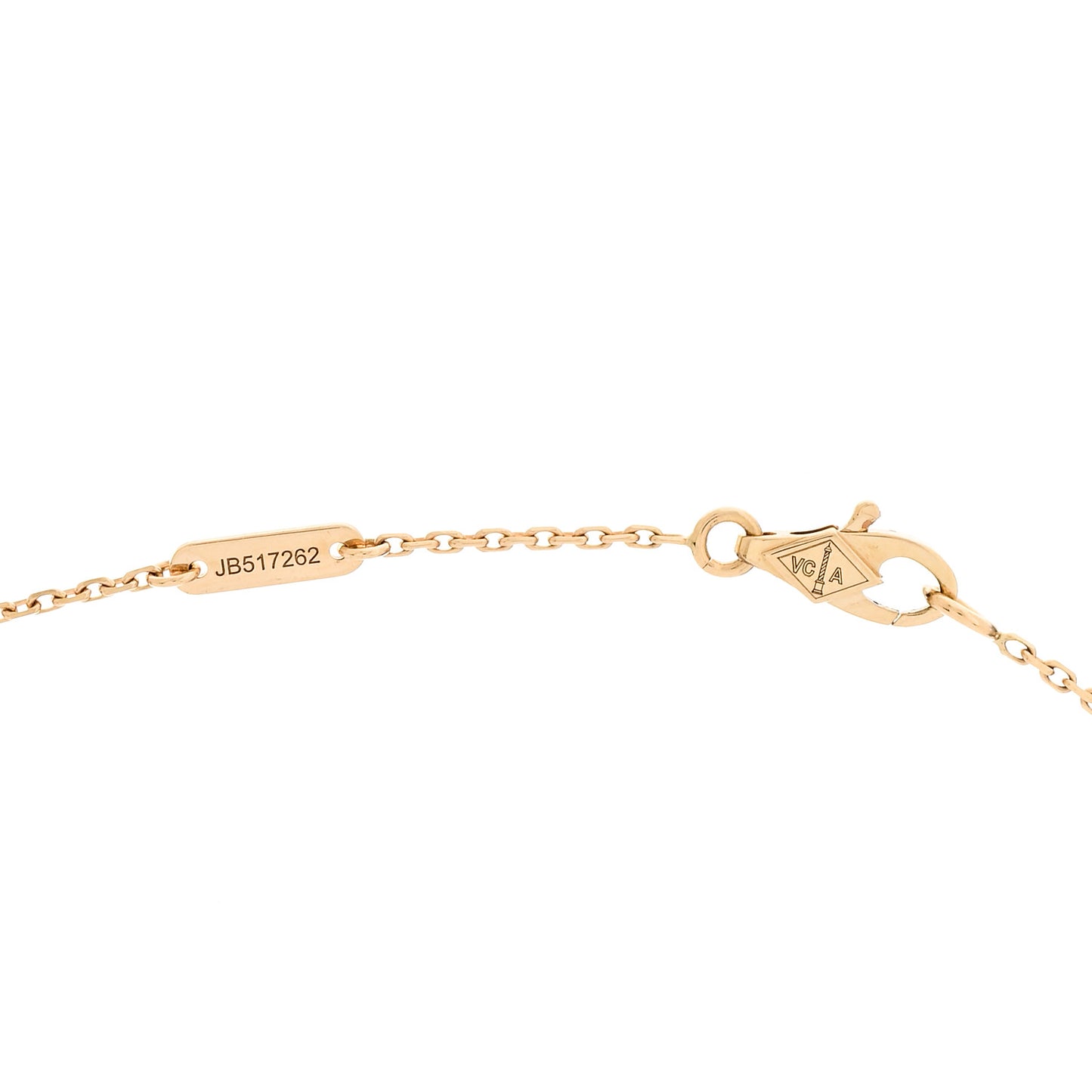 18K Yellow Gold Mother of Pearl Sweet Alhambra Pendant Necklace