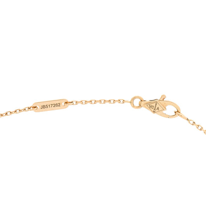 Van Cleef & Arpels 18K Yellow Gold Mother of Pearl Sweet Alhambra Pendant Necklace 5 of 6