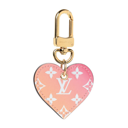 Louis Vuitton Vernis Degrade Love Lock Heart Key Holder Bag Charm Pink White 1 of 5