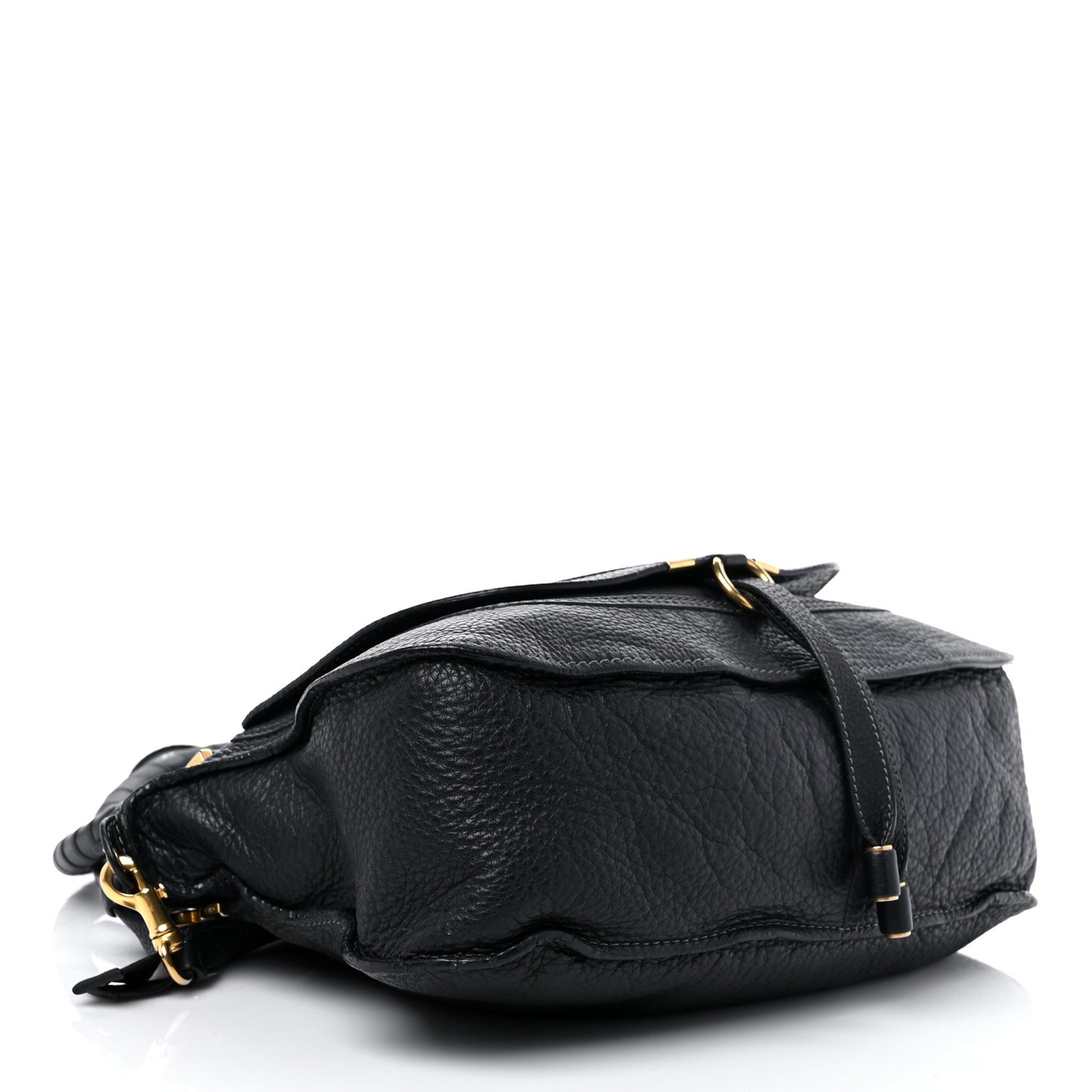 Calfskin Medium Marcie Satchel Black