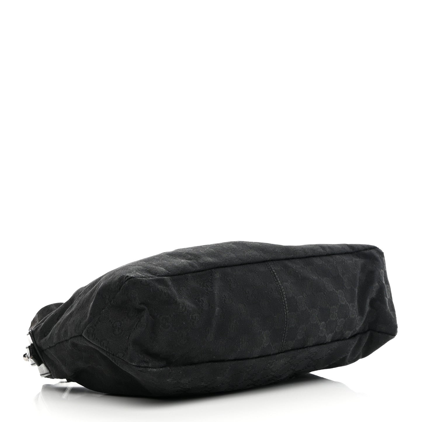 Monogram Medium Horsebit Chain Hobo Black