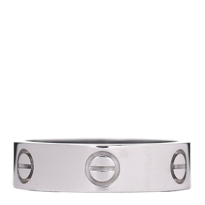Cartier 18K White Gold 5.5mm LOVE Ring 57 8 3 of 5