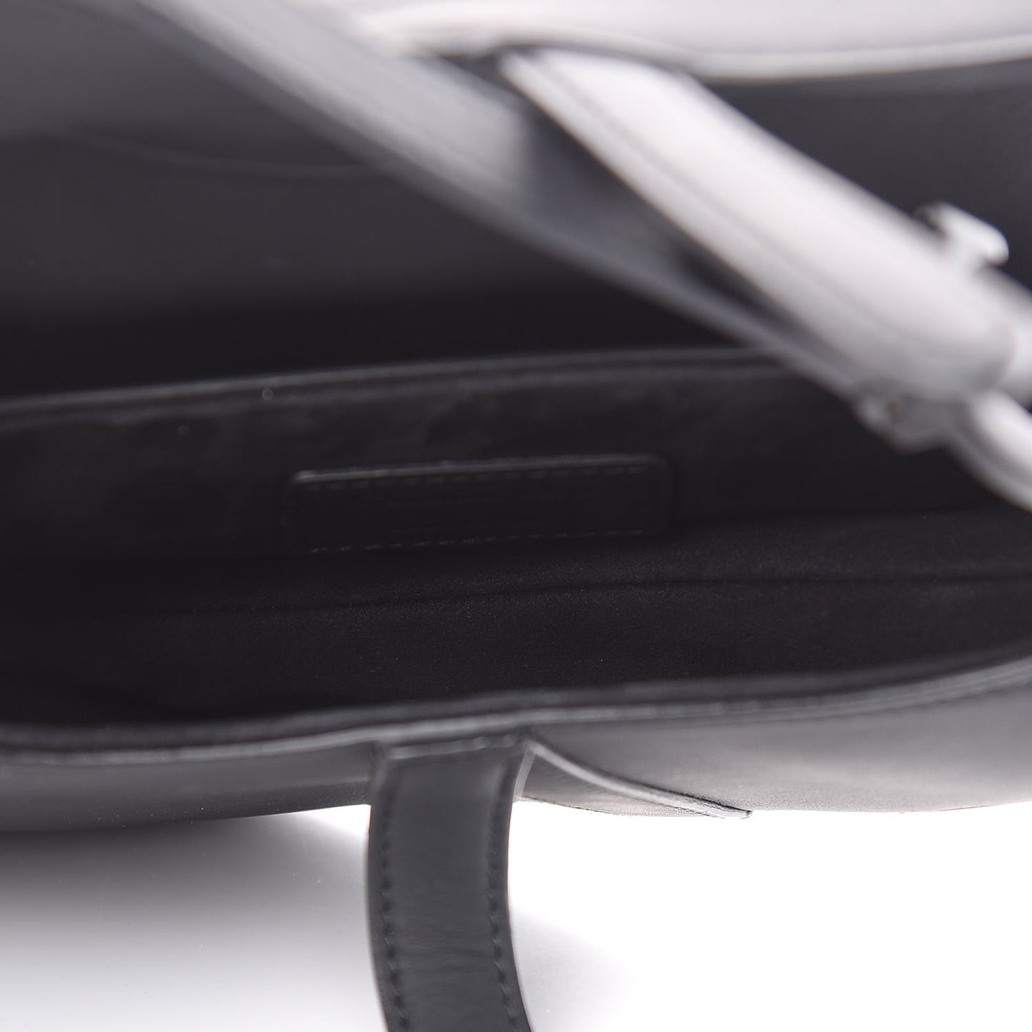 Ultra Matte Calfskin Mini Saddle Bag Black