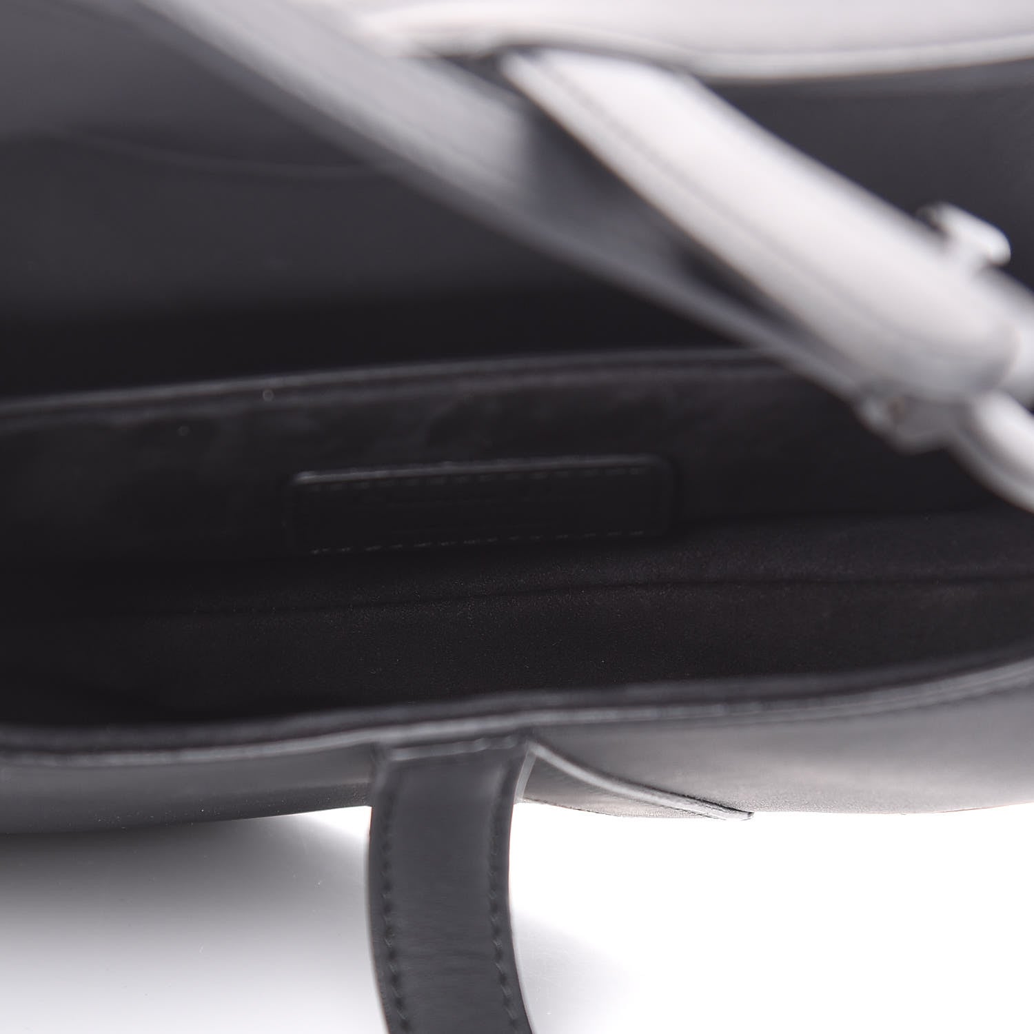 Christian Dior Ultra Matte Calfskin Mini Saddle Bag Black 5 of 8