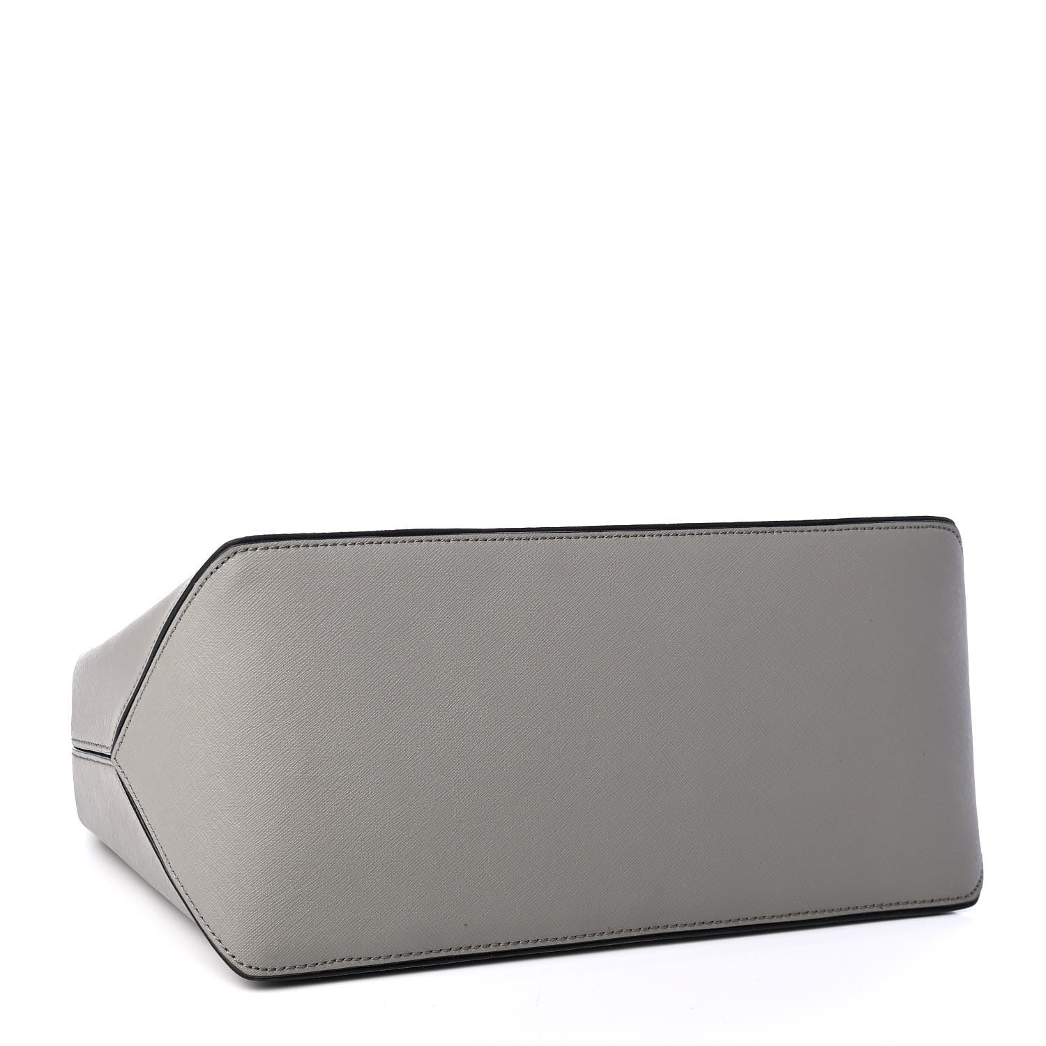 Marc Jacobs Calfskin Embossed Logo East West Shopper Tote Grey 4 of 9