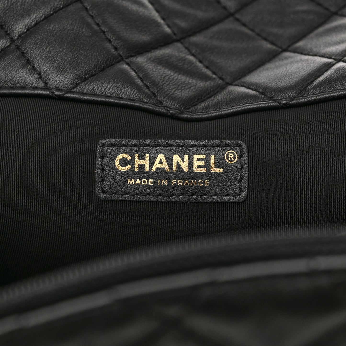 Calfskin Quilted XXL Travel Flap Bag Black