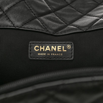 Chanel Calfskin Quilted XXL Travel Flap Bag Black 6 of 11
