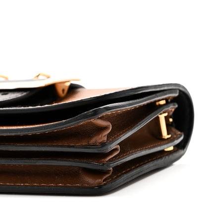 Burberry Grainy Calfskin Bridle Small Madison Buckle Bag Tan Black 9 of 9