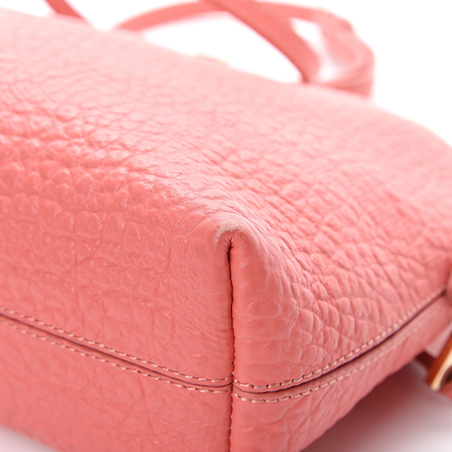 Burberry Signature Grain Calfskin Small Chichester Crossbody Clutch Bag Copper Pink 10 of 15