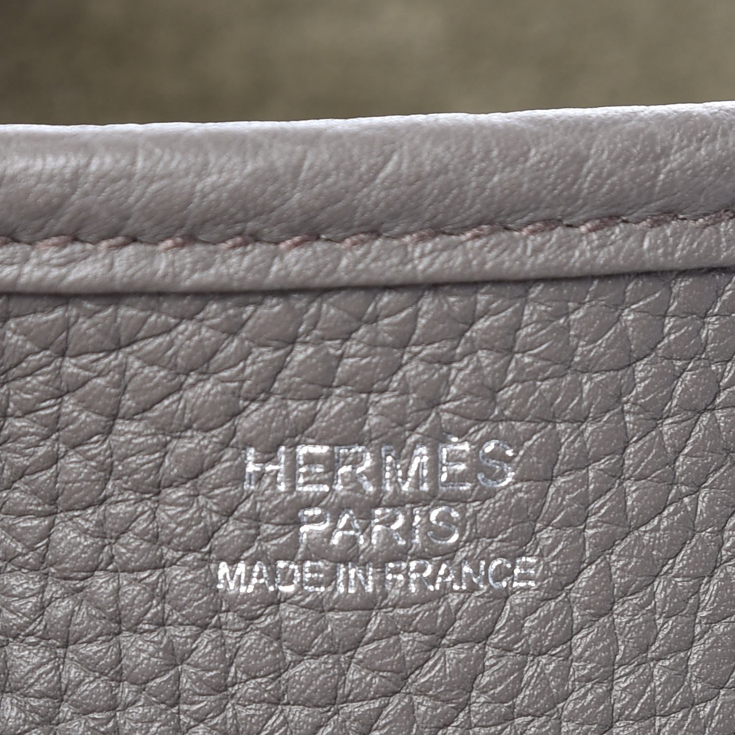 Hermes Taurillon Clemence Evelyne III PM Etain 6 of 8