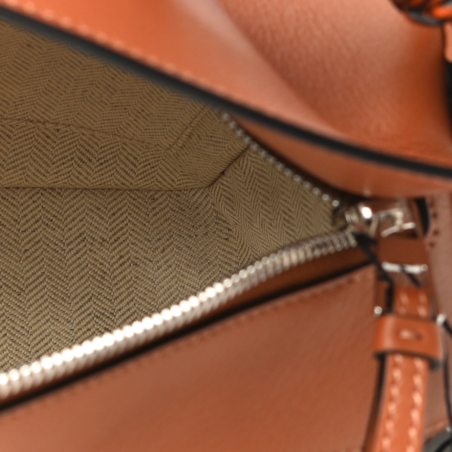 Loewe Calfskin Small Craft Puzzle Bag Tan Black 10 of 11