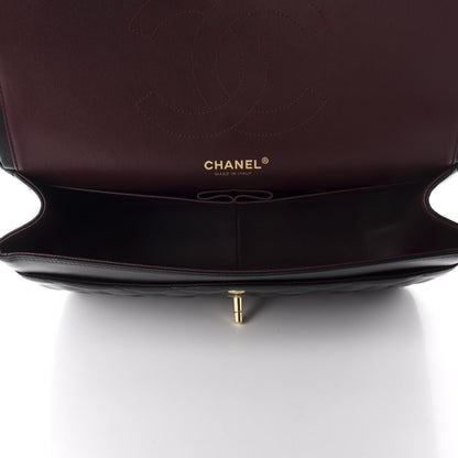 Chanel Lambskin Quilted Jumbo Double Flap Black 5 of 14
