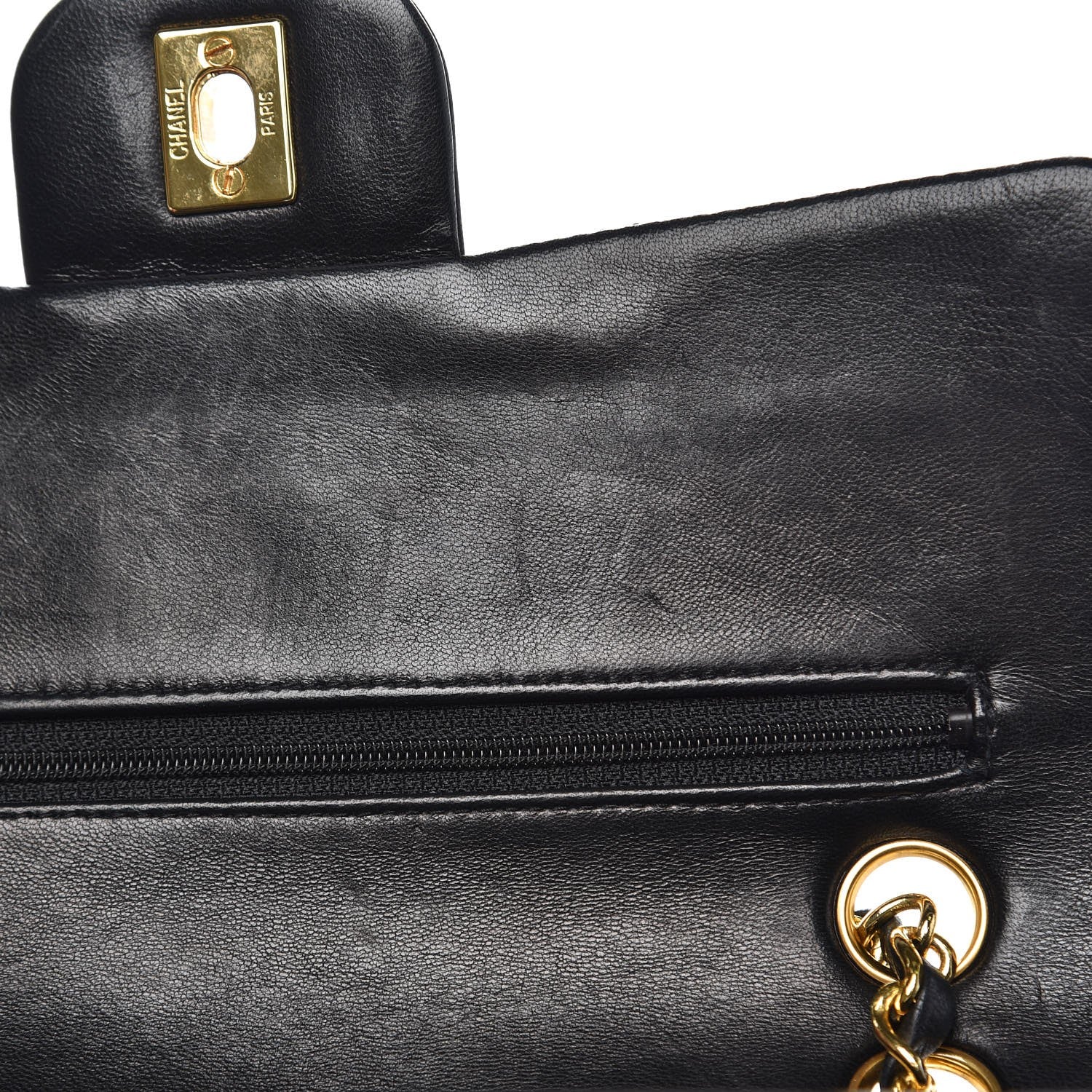 Chanel Lambskin Quilted Small Double Flap Black 10 of 14